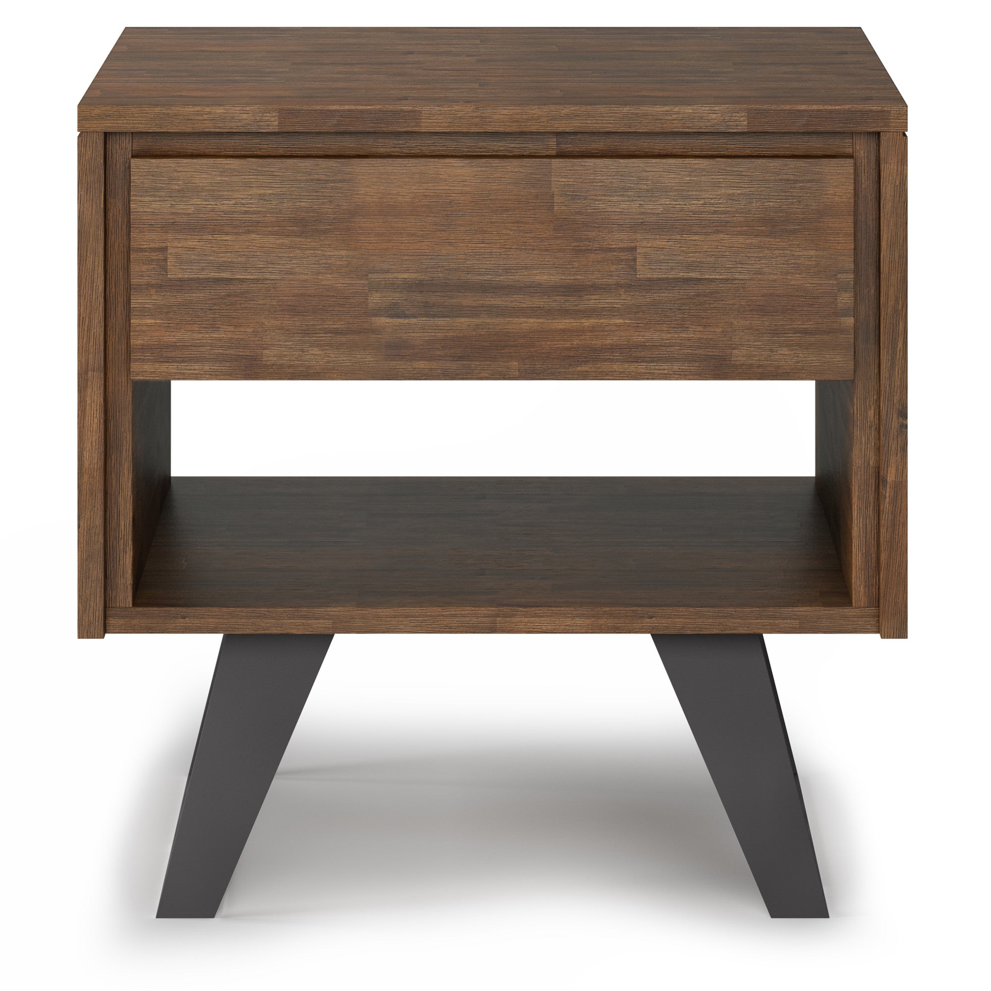 Rustic Natural Aged Brown | Lowry End Table