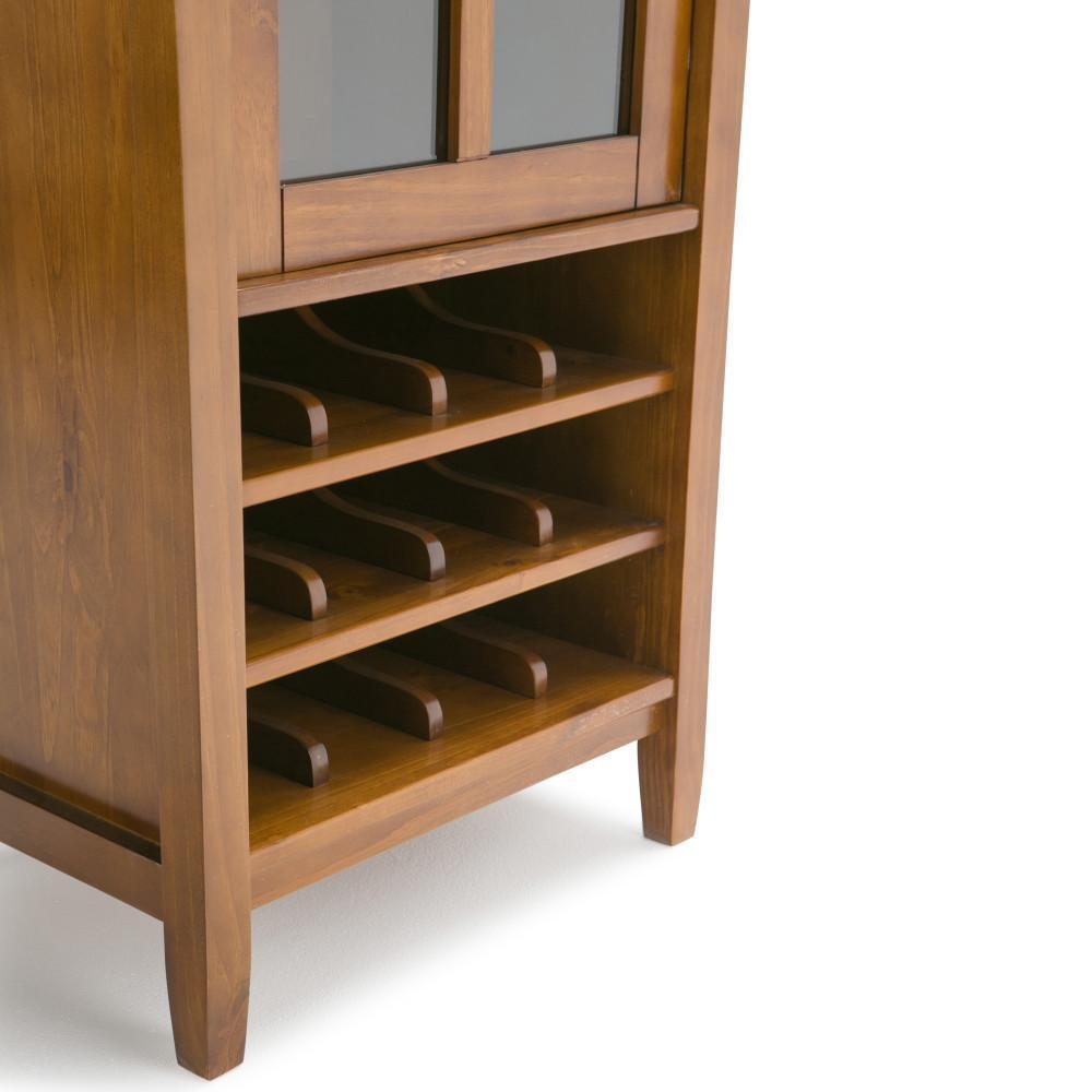 Light Golden Brown | Warm Shaker 22.5 x 50 inch High Storage Wine Rack