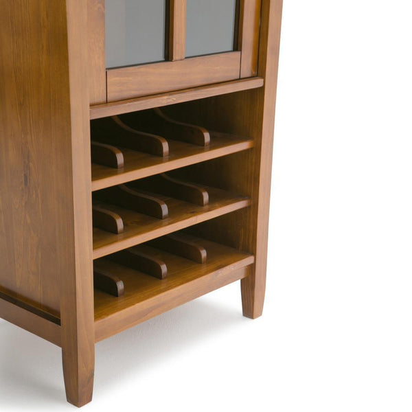 Light Golden Brown | Warm Shaker 22.5 x 50 inch High Storage Wine Rack