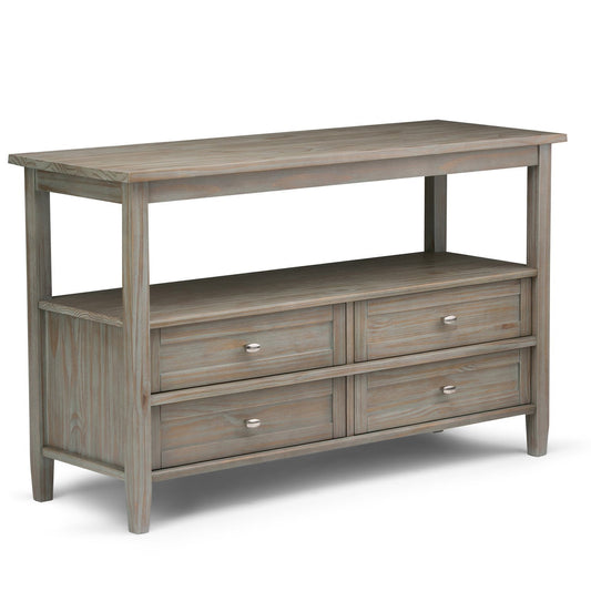 Distressed Grey | Warm Shaker 48 inch Console Sofa Table
